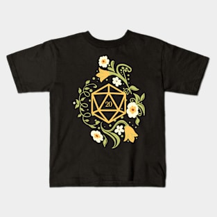 Plant and Succulent Polyhedral D20 Dice TRPG Tabletop RPG Gaming Addict Kids T-Shirt